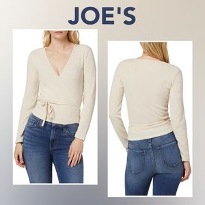 JOE'S Reema Rib Knit Wrap Sweater